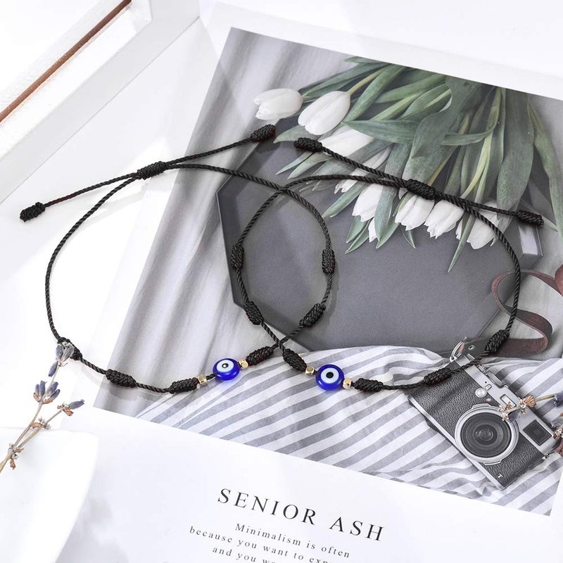 Tarsus Evil Eyes Bracelet Adjustable Ojo Turco Kabbalah Amulet Nazar Bracelets for Family Women Men Teen - Image 2